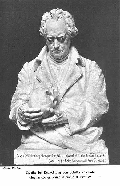 Goethe mit Schillers Schdel